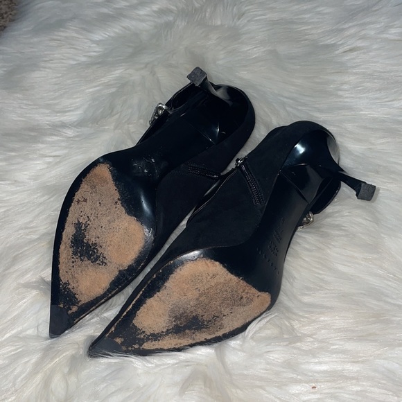 Casadei Vinatge Suede Pointy Toe Booties - Picture 8 of 10